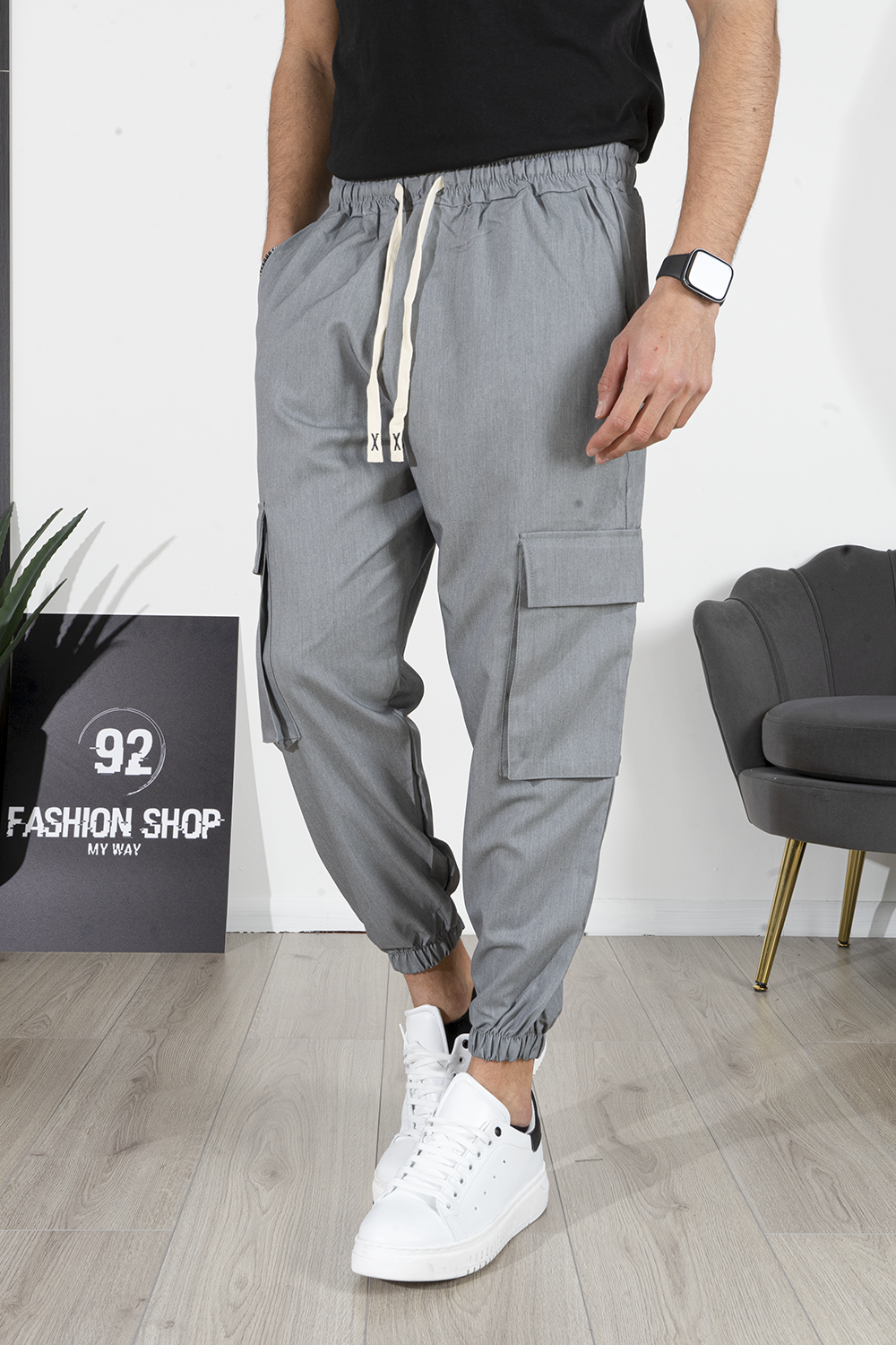 Pantaloni Jet Da Uomo - Taglia 92 - Lunghezza Lunga - Colore Nero
