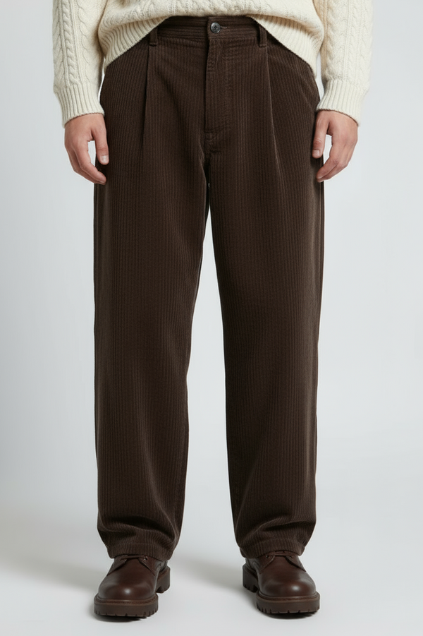 Pantalone Uomo in Velluto a Coste Loose Fit Art. Pt214