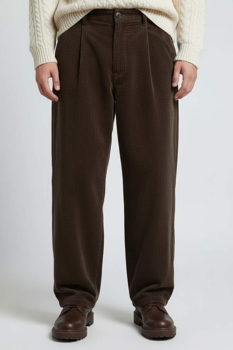 Pantalone Uomo in Velluto a Coste Loose Fit Art. Pt214