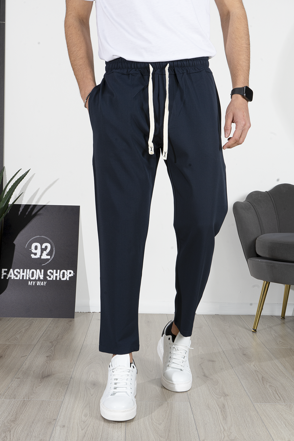 Pantalon de jogging pour homme avec cordon de serrage art. Pt183