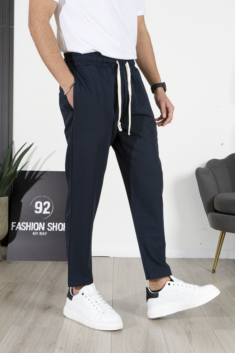 Pantalon de jogging pour homme avec cordon de serrage art. Pt183