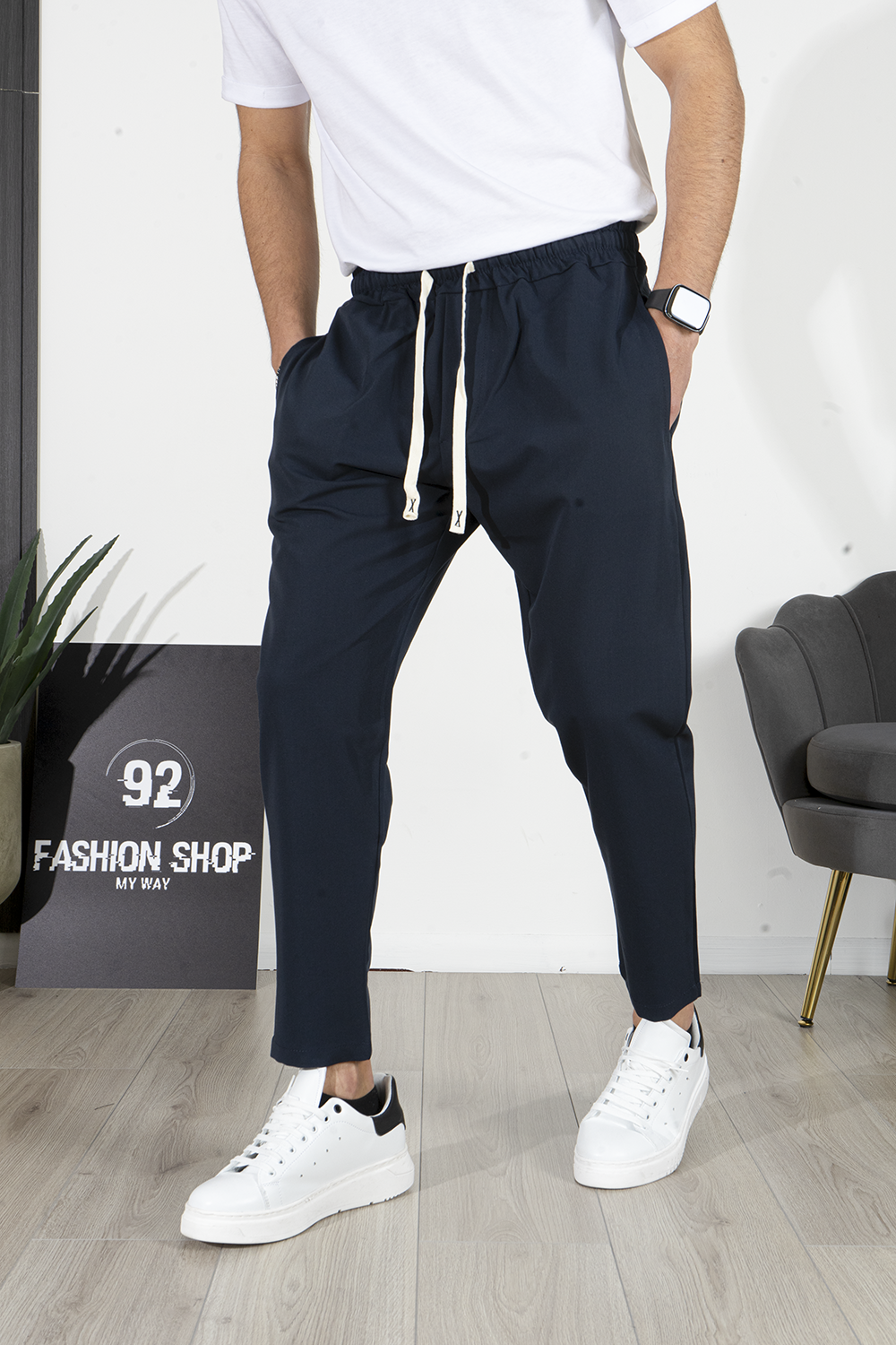 Pantalon de jogging pour homme avec cordon de serrage art. Pt183