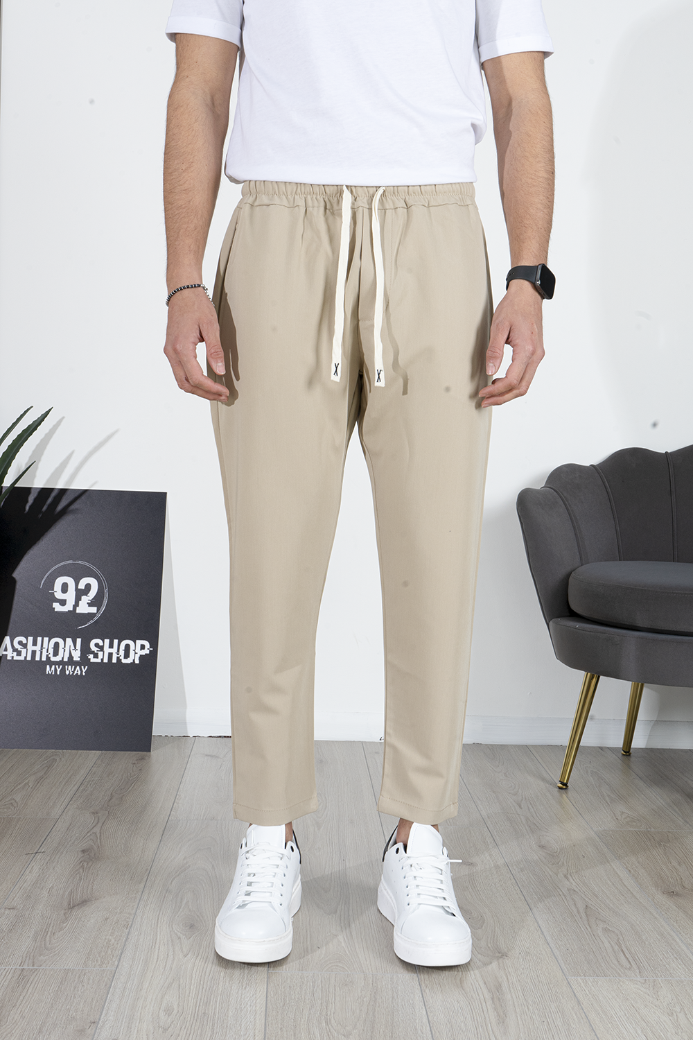 Pantalon de jogging pour homme avec cordon de serrage art. Pt183