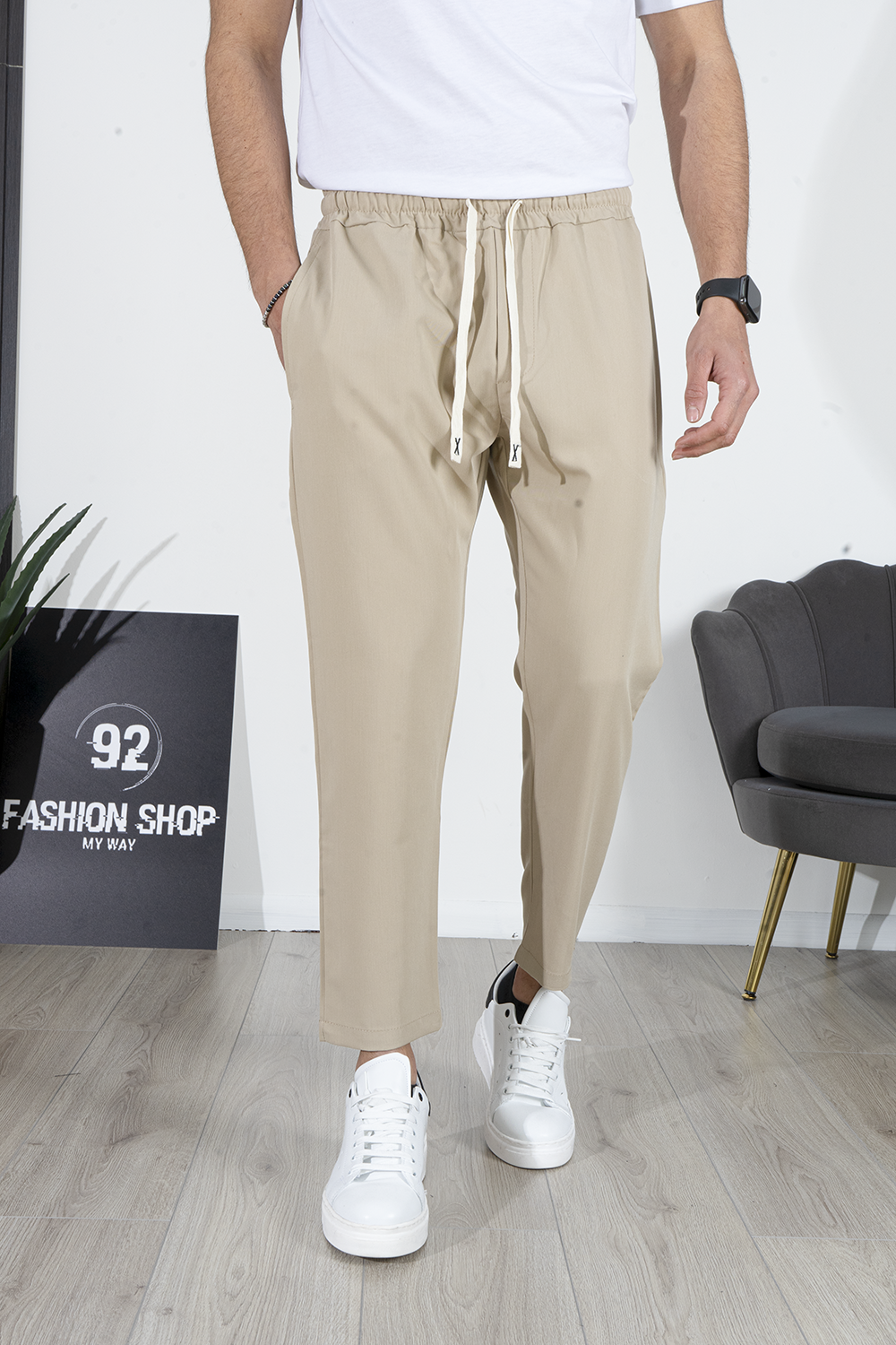 Pantalon de jogging pour homme avec cordon de serrage art. Pt183