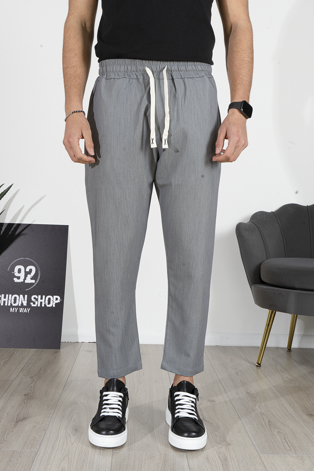Pantalon de jogging pour homme avec cordon de serrage art. Pt183