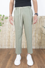 Pantalone In Lino Con Bottone e Coulisse Art. PT192