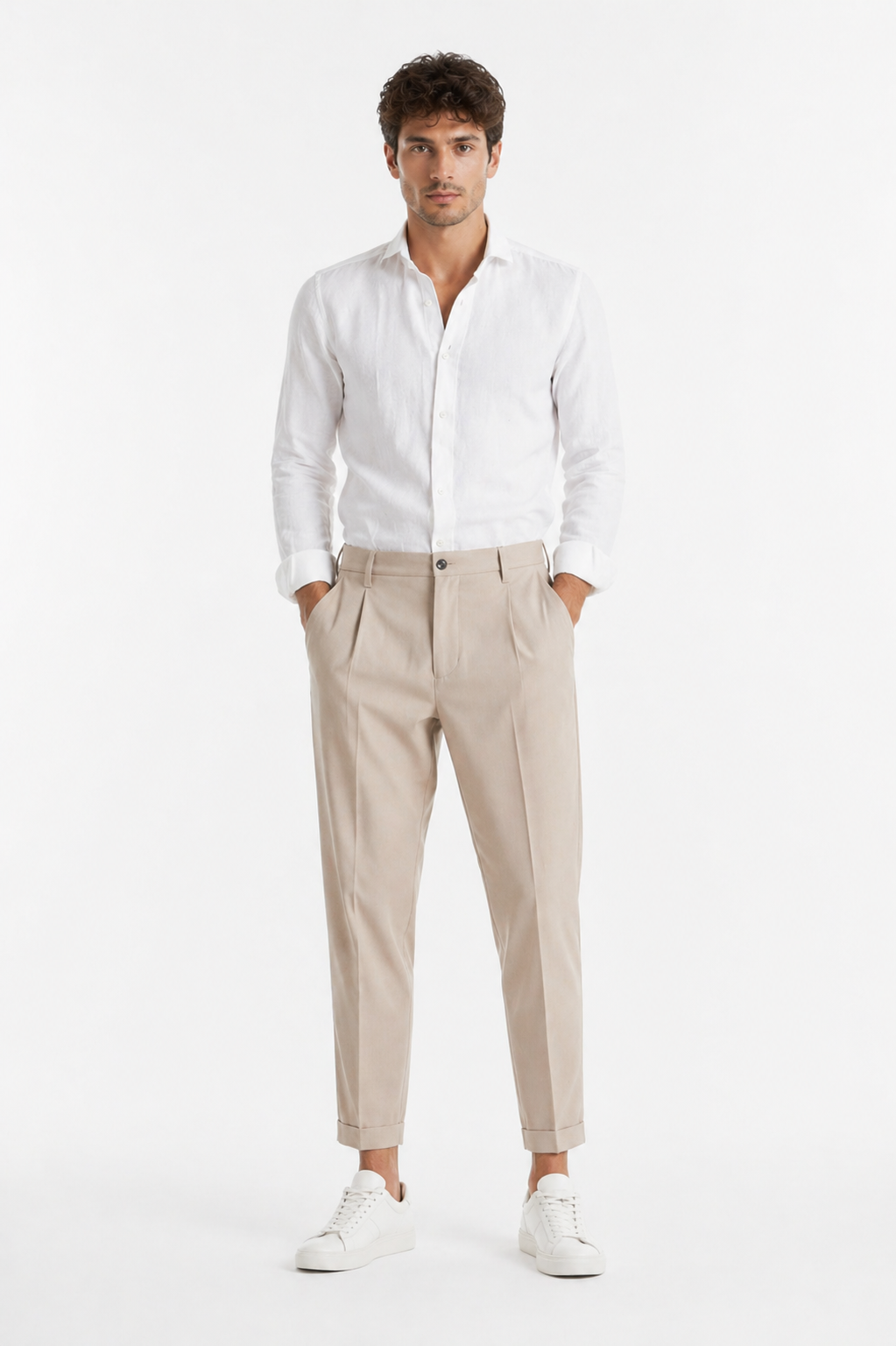 Pantalone Uomo Tapered Fit Con Pinces Art. PT217