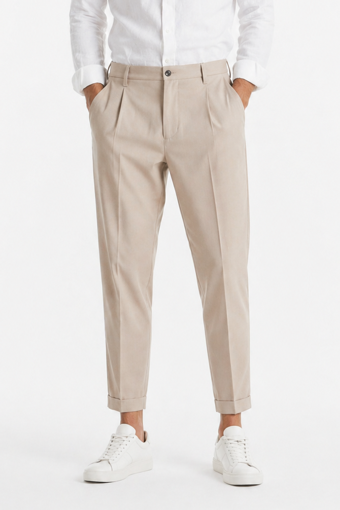 Pantalone Uomo Tapered Fit Con Pinces Art. PT217