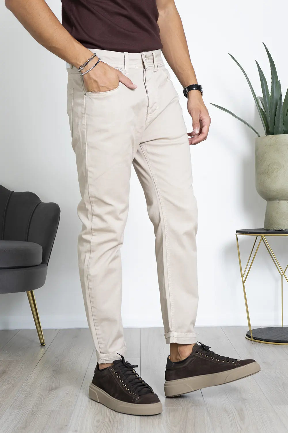 Pantaloni Jeans Slim Fit Casual Elasticizzato Art. Js470