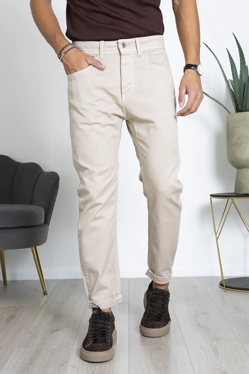 Pantaloni Jeans Slim Fit Casual Elasticizzato Art. Js470