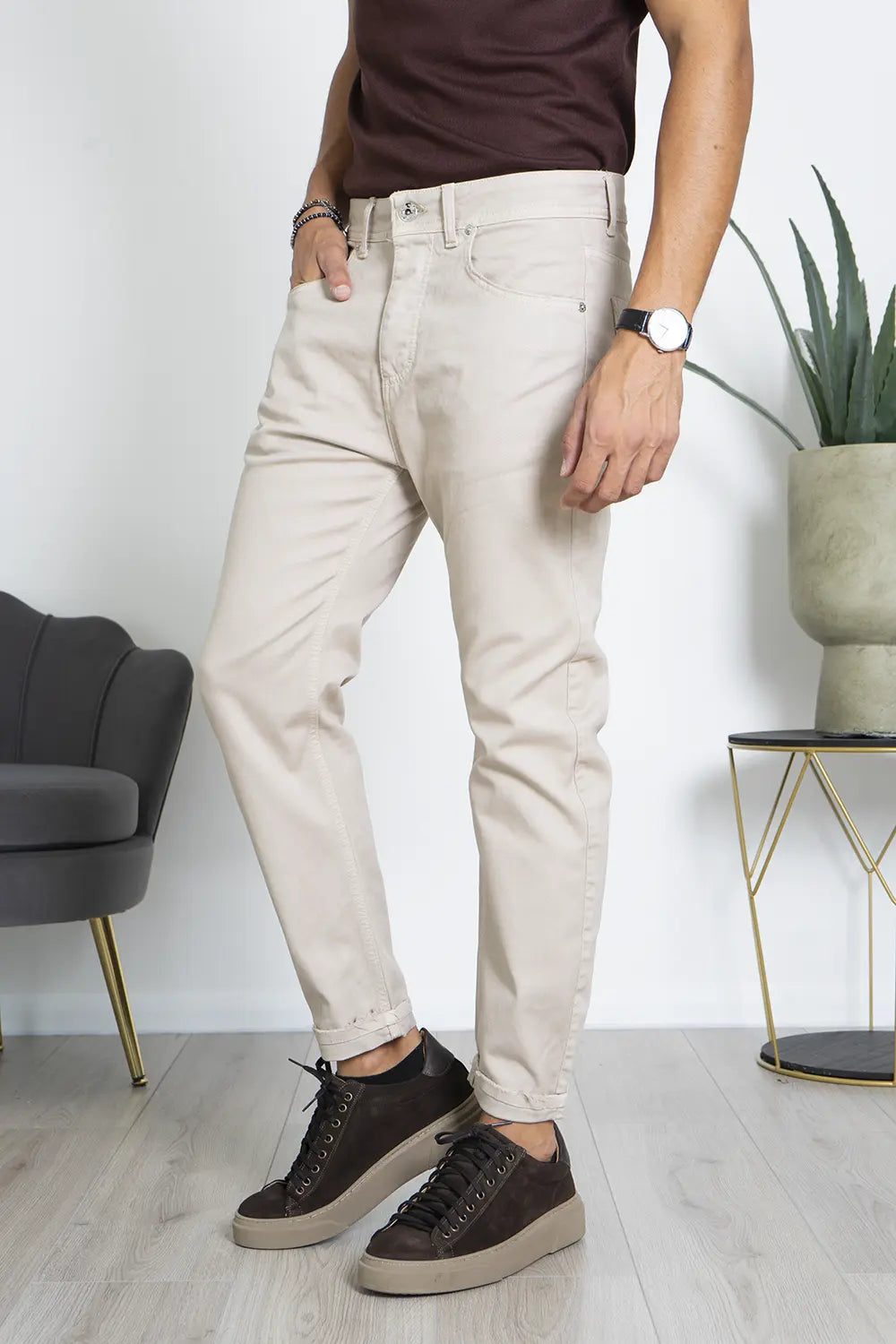 Pantaloni Jeans Slim Fit Casual Elasticizzato Art. Js470