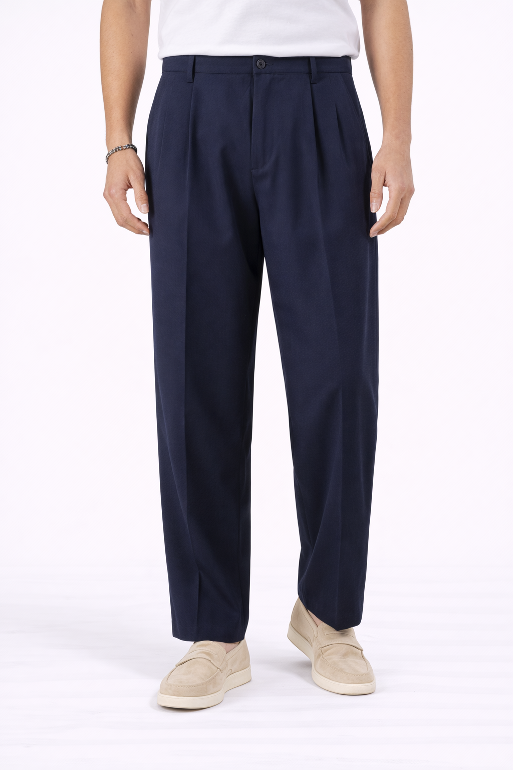 Pantalone Uomo Con bottone elastico Loose Fit Art. Pt173