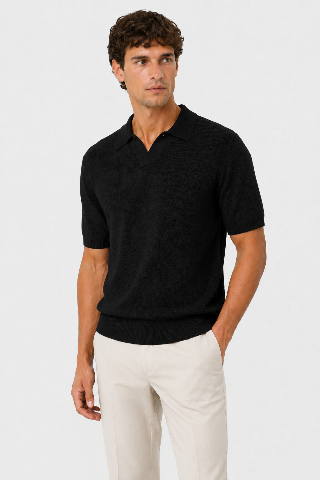 Polo Derby in Maglia Scollo a V Art. Ts278
