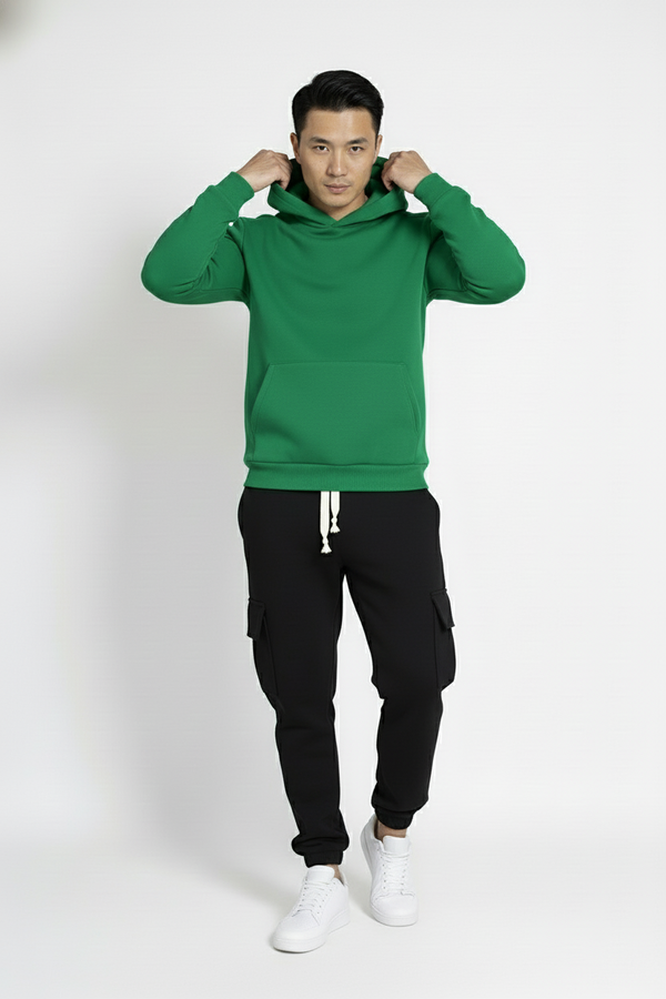 Tuta Uomo Felpa Cappuccio e Pantalone Cargo Art. TT113