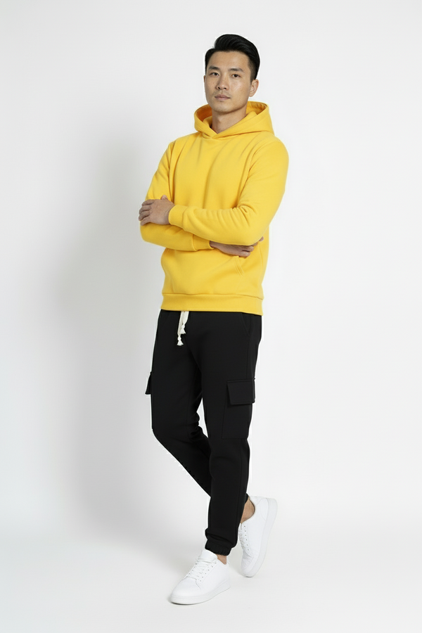 Tuta Uomo Felpa Cappuccio e Pantalone Cargo Art. TT113