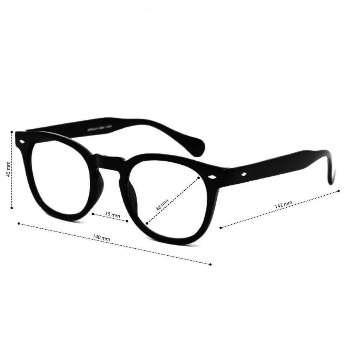 Capri Glasses / Black Blue Smoke 