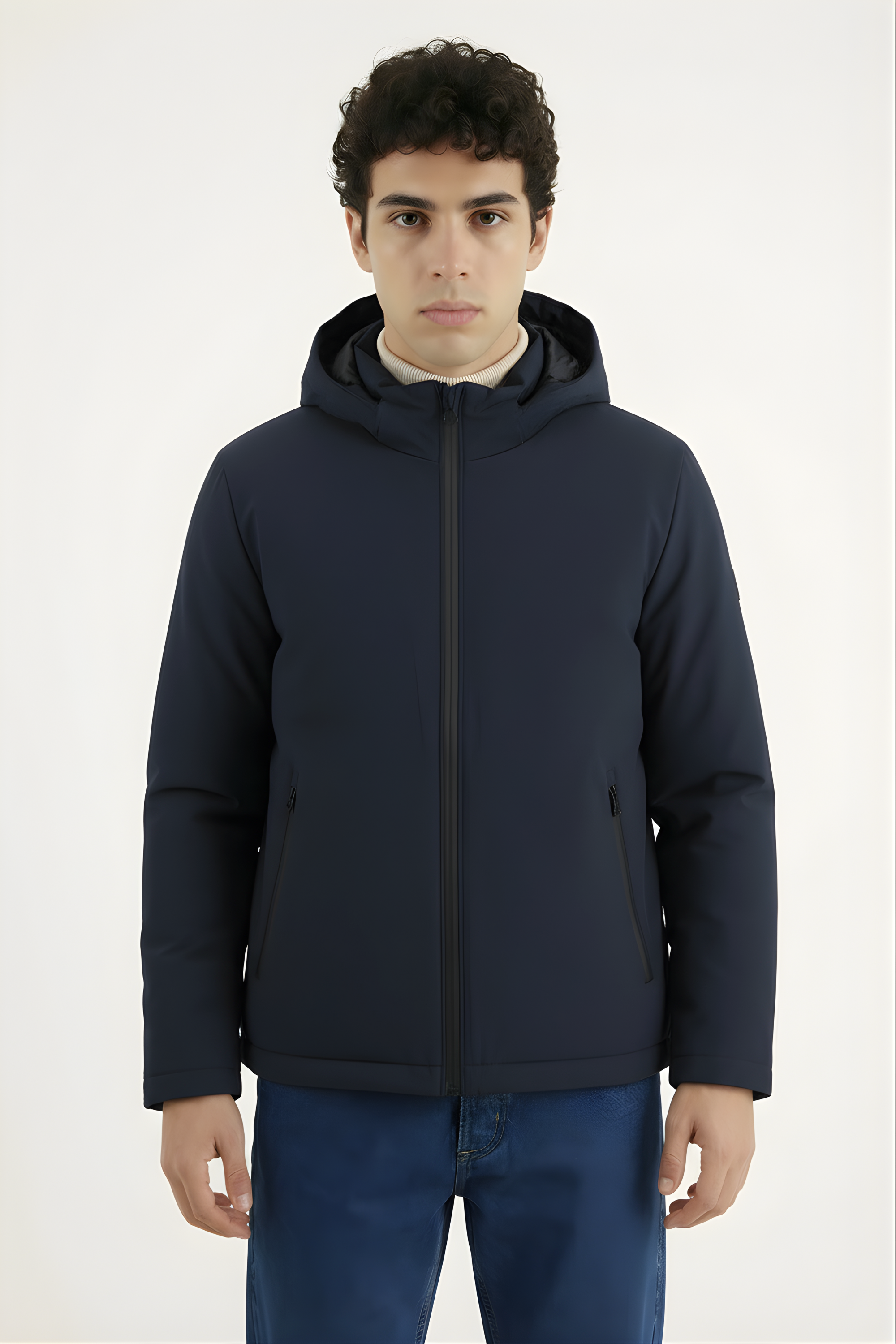 Giubbino Tecnico Double Face Impermeabile Uomo con Zip Termosaldata art. Gb202