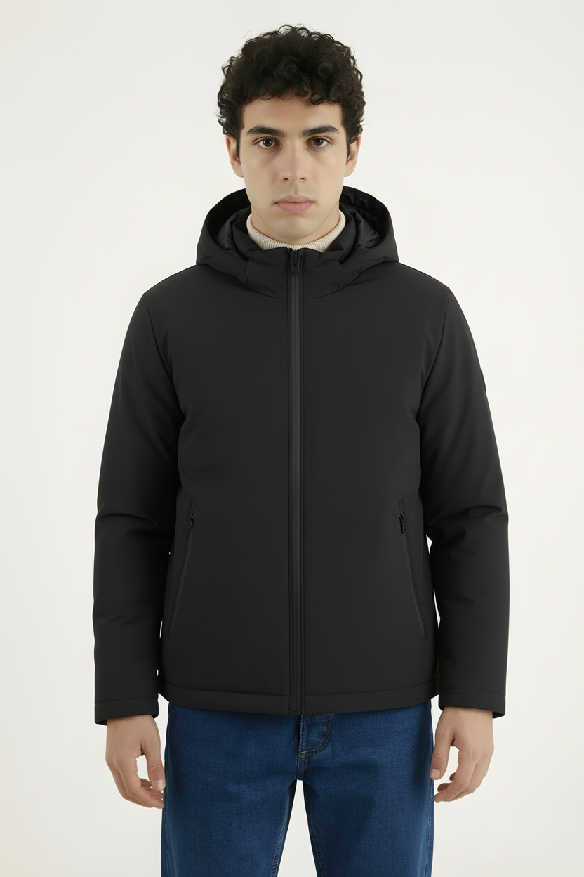 Giubbino Tecnico Double Face Impermeabile Uomo con Zip Termosaldata art. Gb202