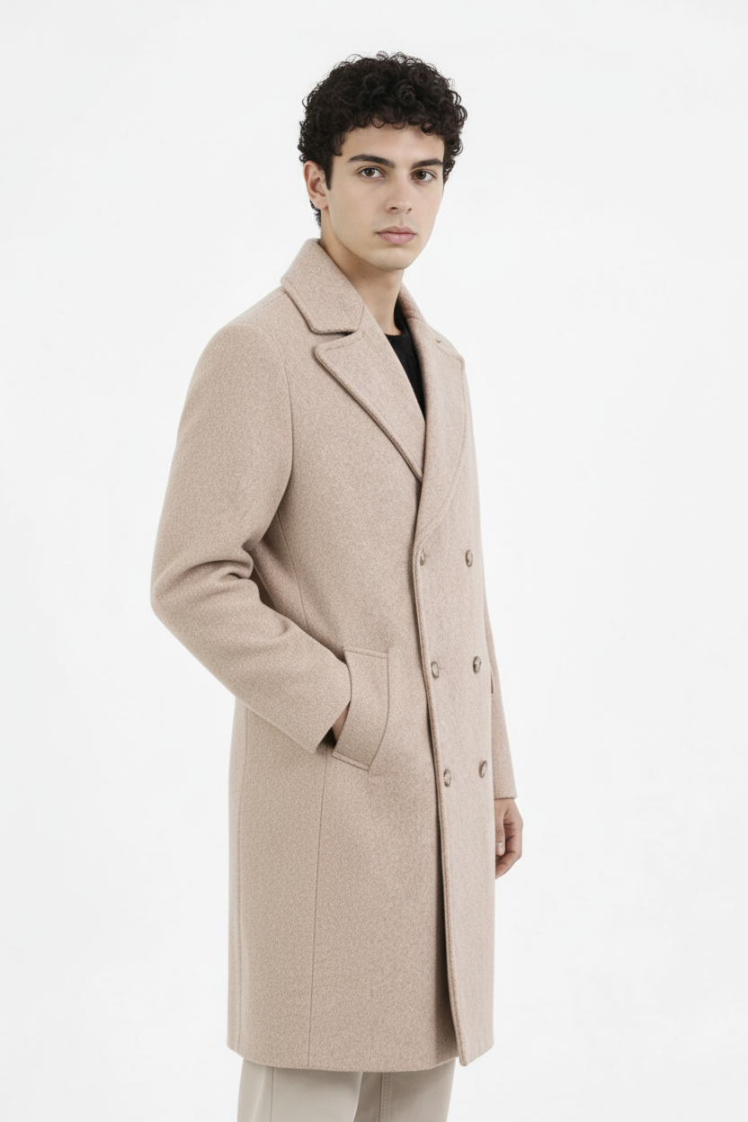 Cappotto Uomo Over Doppio Petto Lungo Art. Cp45