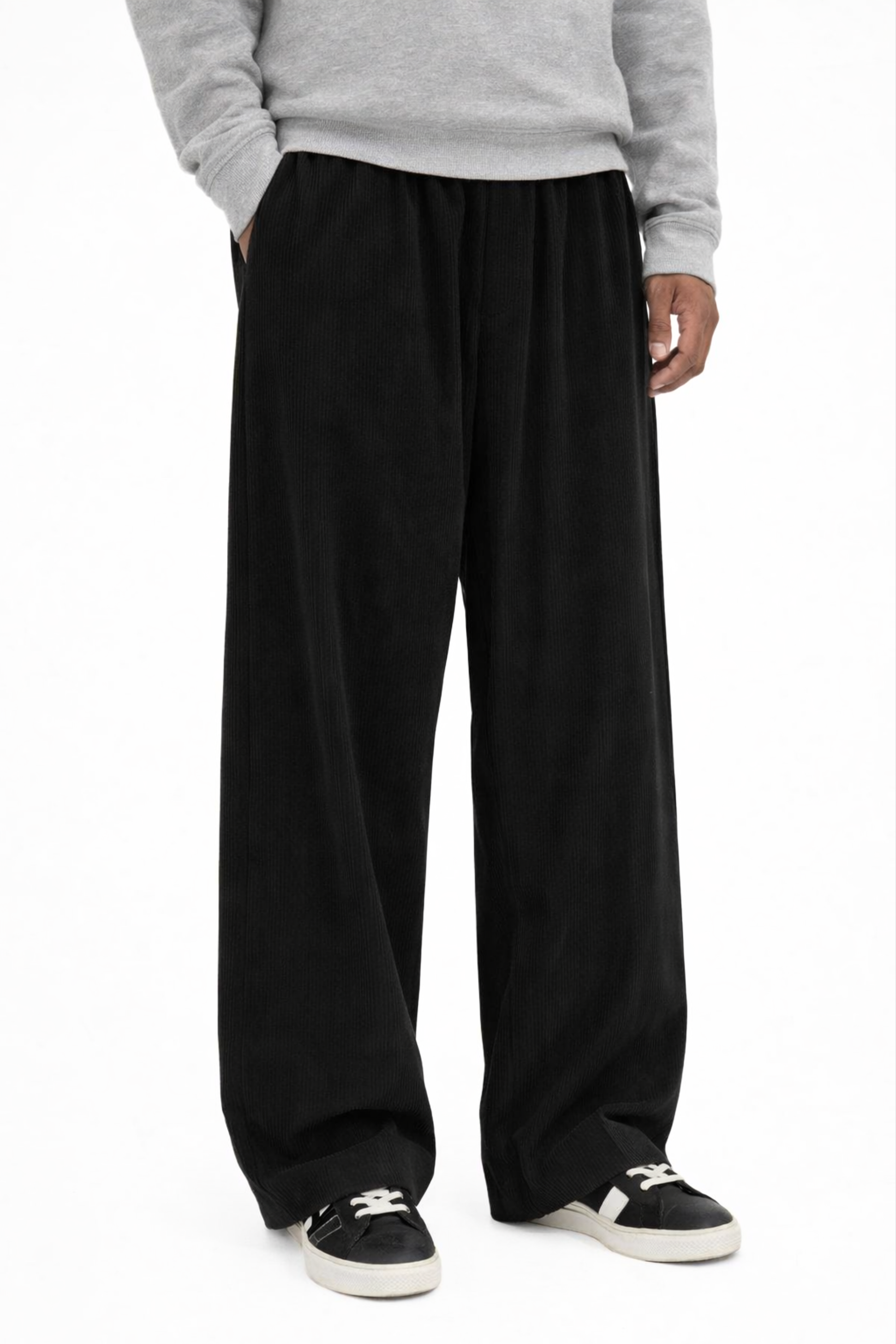 Pantalone In Velluto Elastico Over Size Art. Pt215