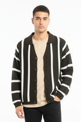 Cardigan Uomo a Righe Verticali Art. Mg180