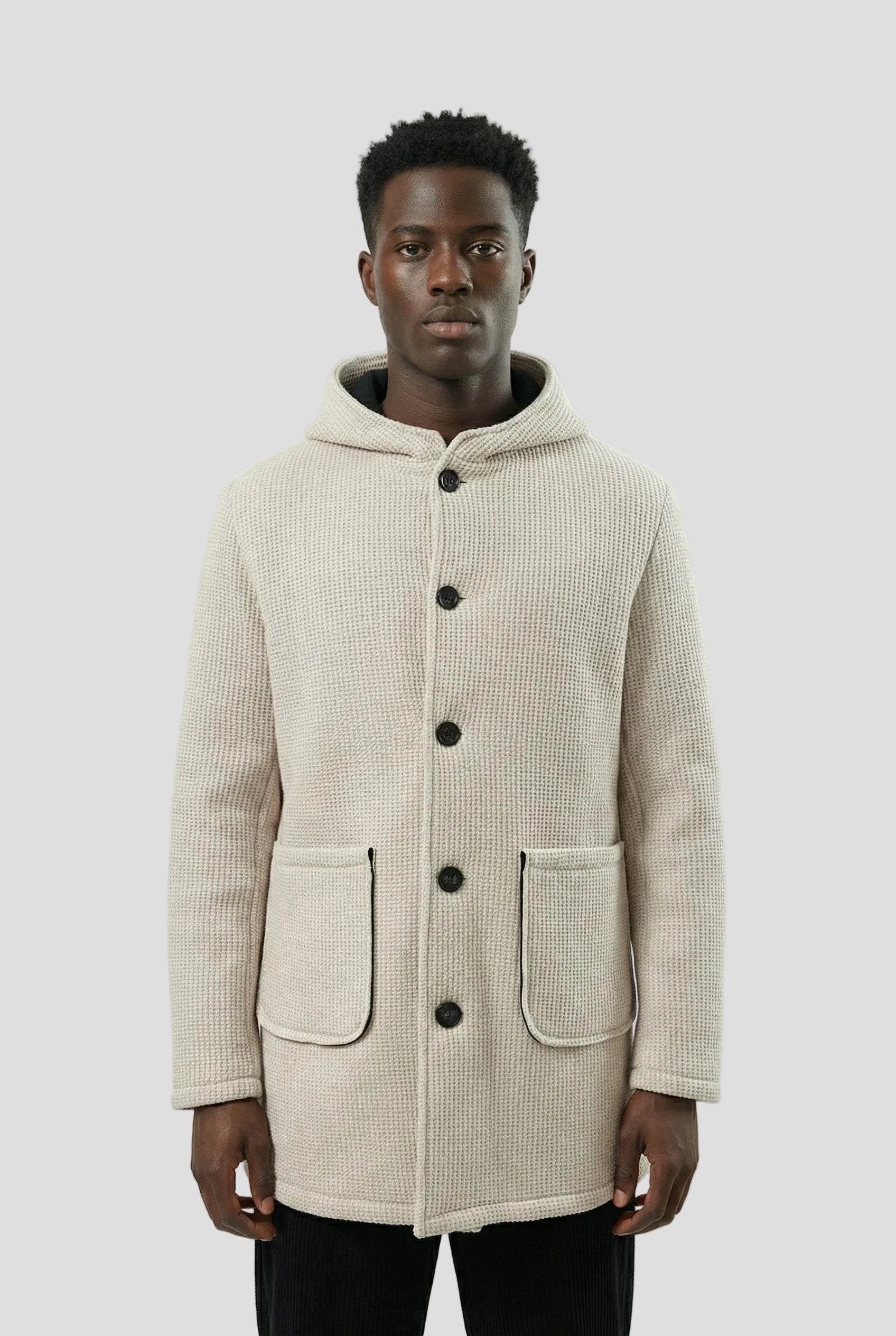 Cappotto Uomo Lavorato Effetto Waffle Art. Cp43