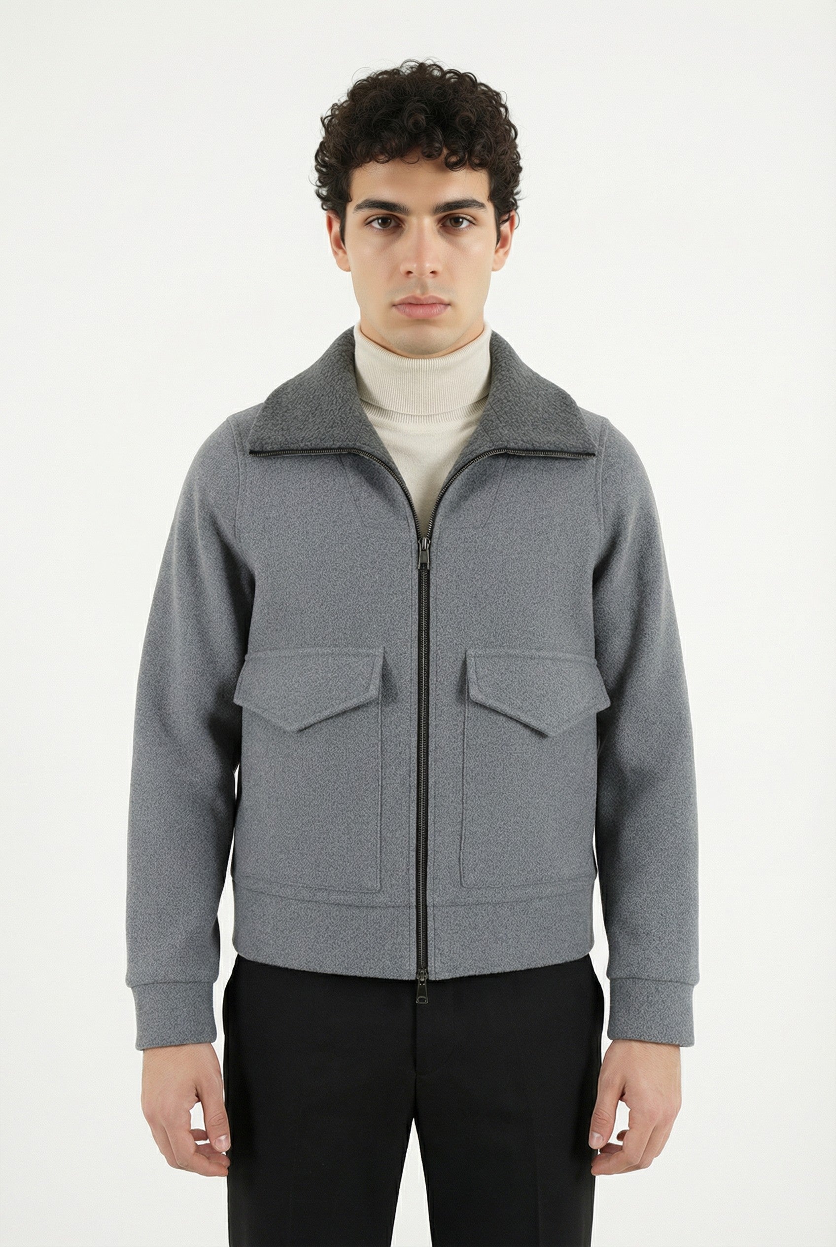 Giubbotto con Collo in Pelliccia Sintetica Art. GB185