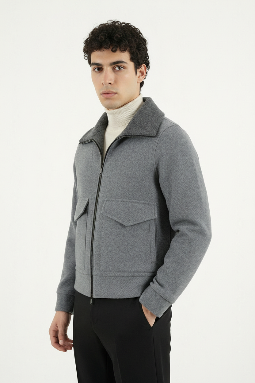 Giubbotto con Collo in Pelliccia Sintetica Art. GB185