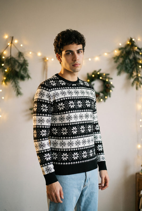 Maglioncino Uomo ''Christmas Time'' Girocollo Art. Mg128