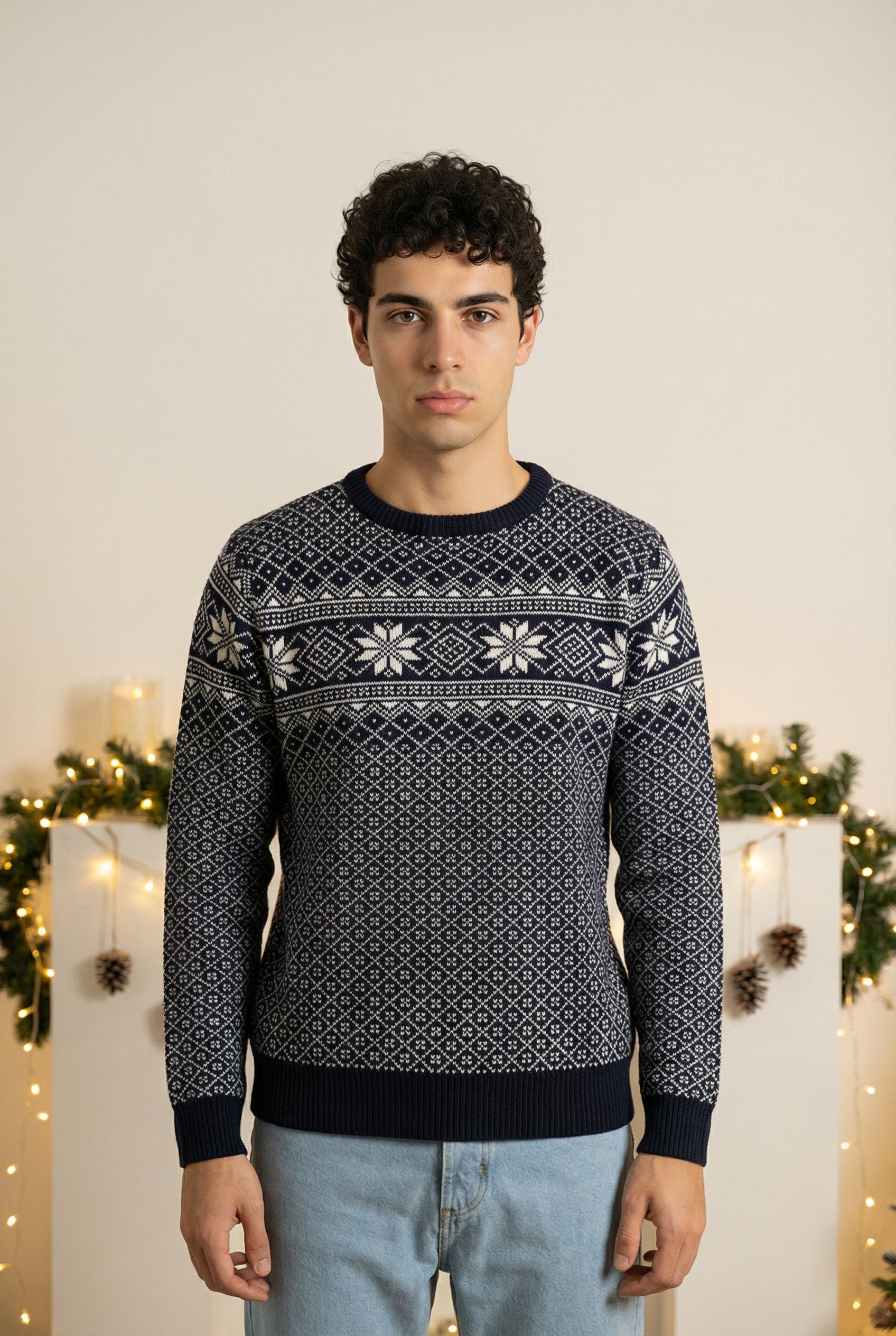 Maglione Natalizio Con Fiocchi Art. Mg168