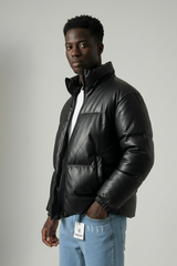 Giubbotto Uomo Bomber Puffy Ecopelle Over size Art. GB125