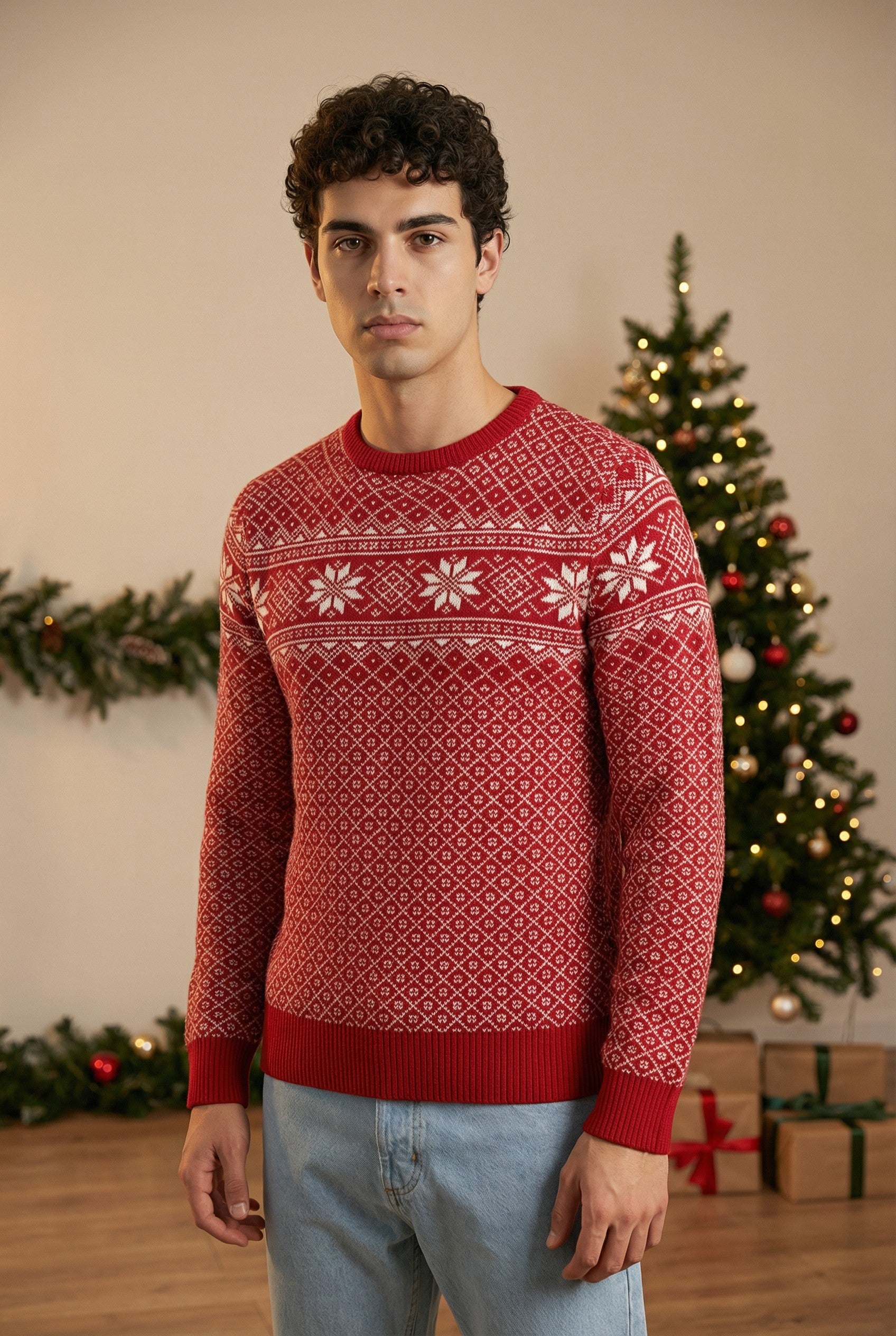 Maglione Natalizio Con Fiocchi Art. Mg168