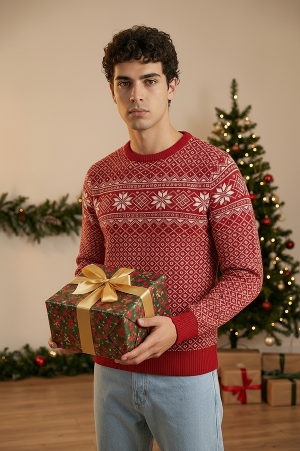 Maglione Natalizio Con Fiocchi Art. Mg168