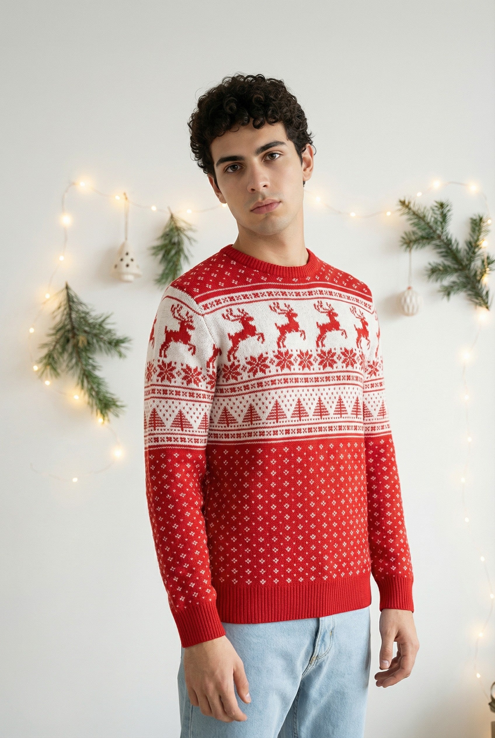 Maglione Natalizio Con Renne Art. Mg167