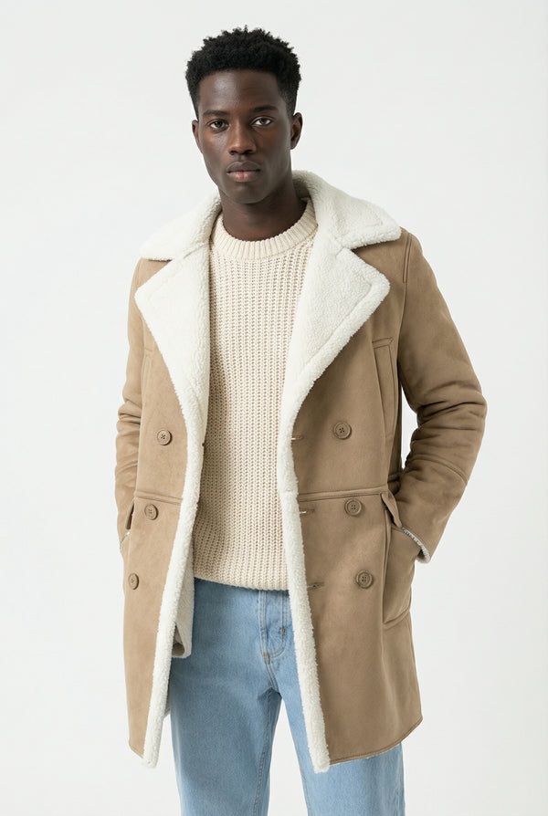 Cappotto Montone Doppio petto Interno in Pile Art. Cp38