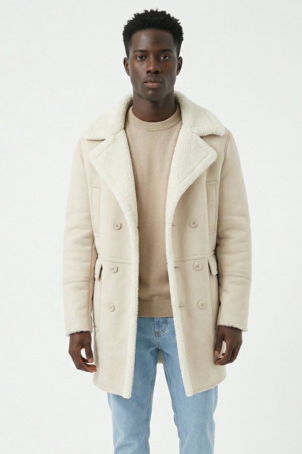 Cappotto Montone Doppio petto Interno in Pile Art. Cp38