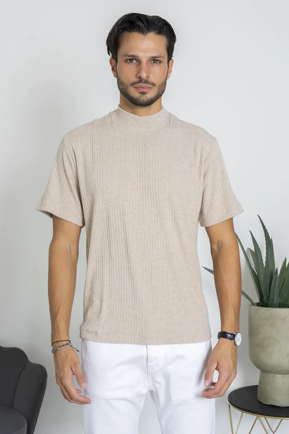 T-shirt In Maglia Mezzo Collo Tessuto Caldo Art. Mg108