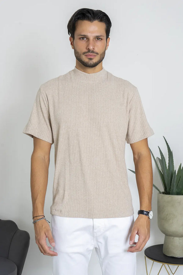 T-shirt In Maglia Mezzo Collo Tessuto Caldo Art. Mg108