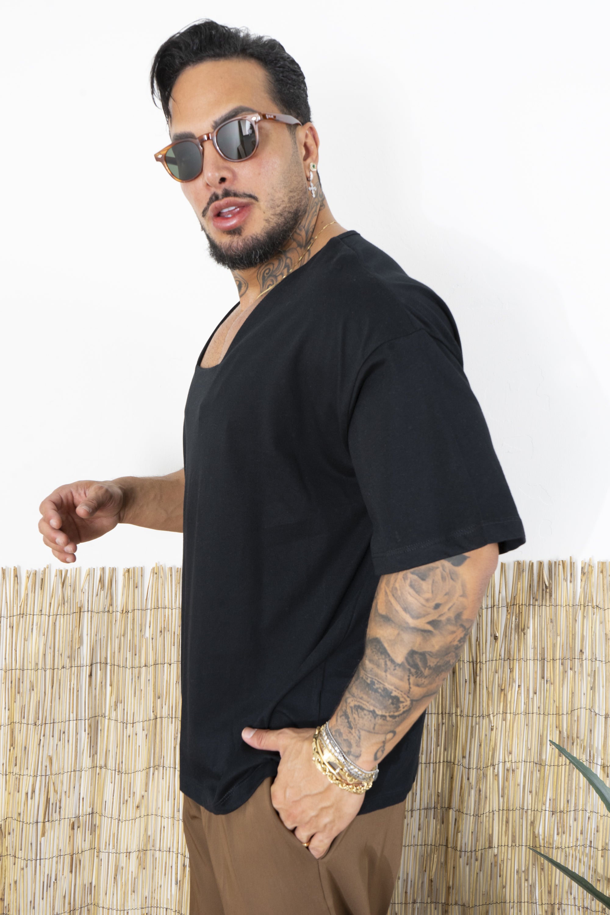 T-Shirt Uomo con Scollo Quadrato  Art. Ts265