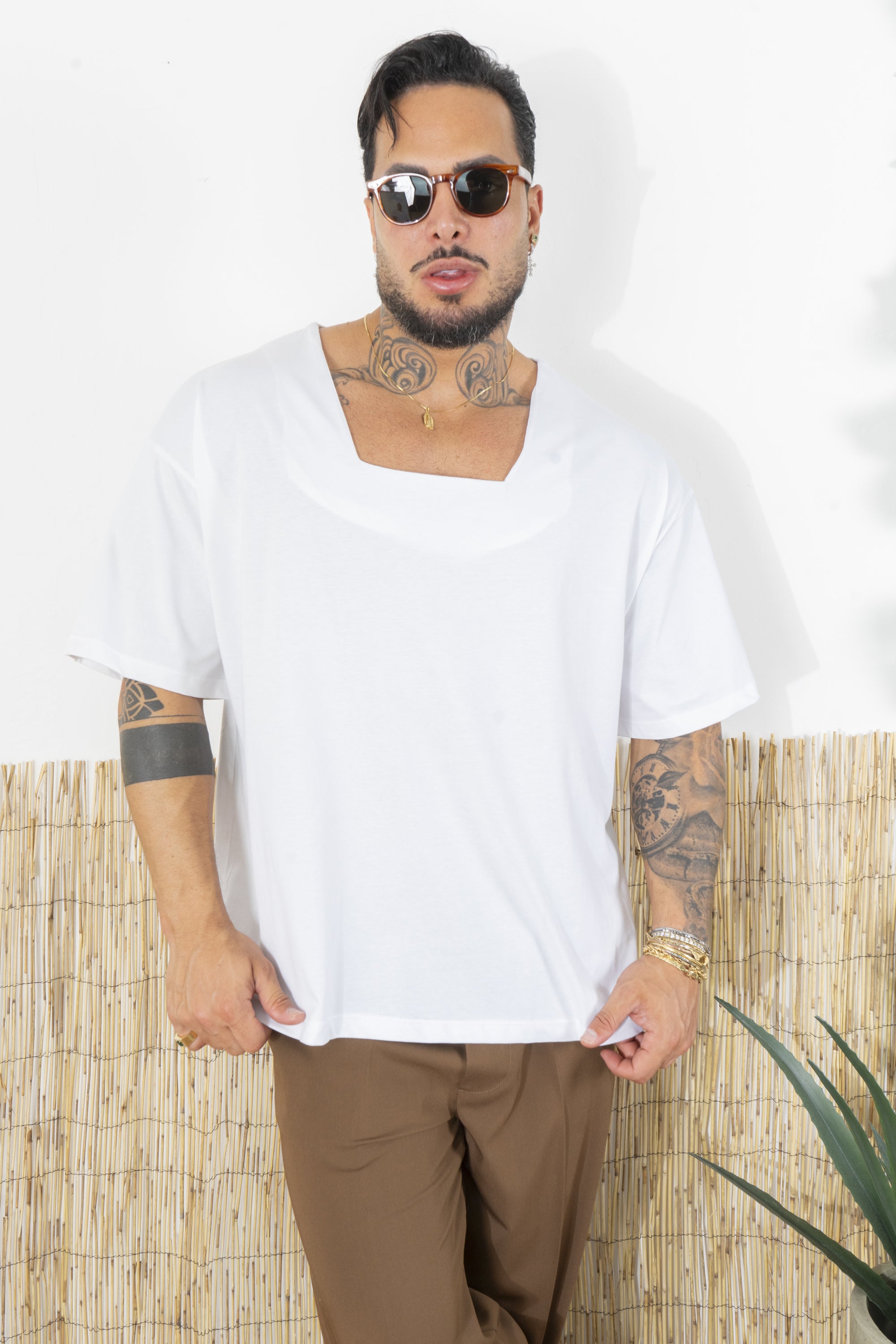 T-Shirt Uomo con Scollo Quadrato Art. Ts265