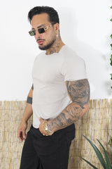 T-Shirt Tinta Unita Collo Largo taglio vivo Art. Ts103