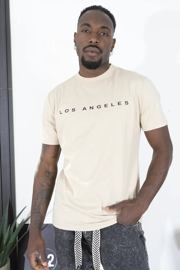 T-shirt Los Angeles Con stampa Gommata Art. Ts253