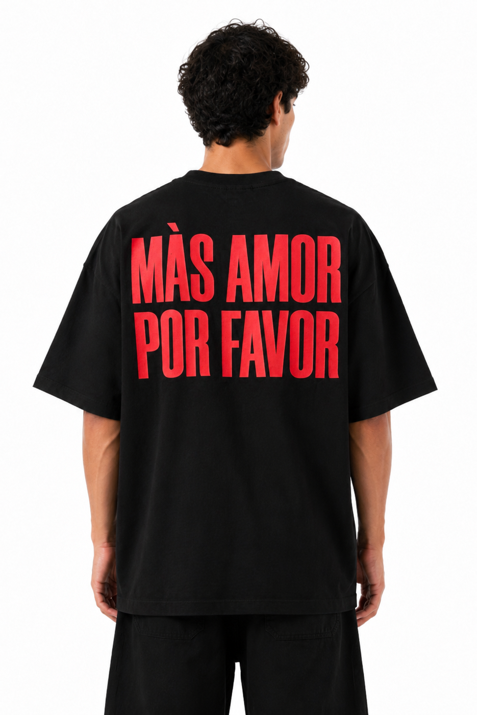 T-Shirt Con Stampa In Rilievo Retro '' Mas Amor '' Art. Ts282