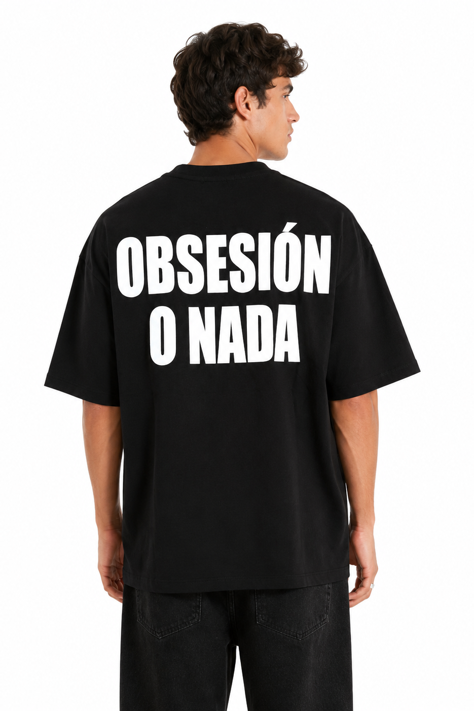 T-Shirt Con Stampa Retro ''Obsesion o nada '' Art. Ts284