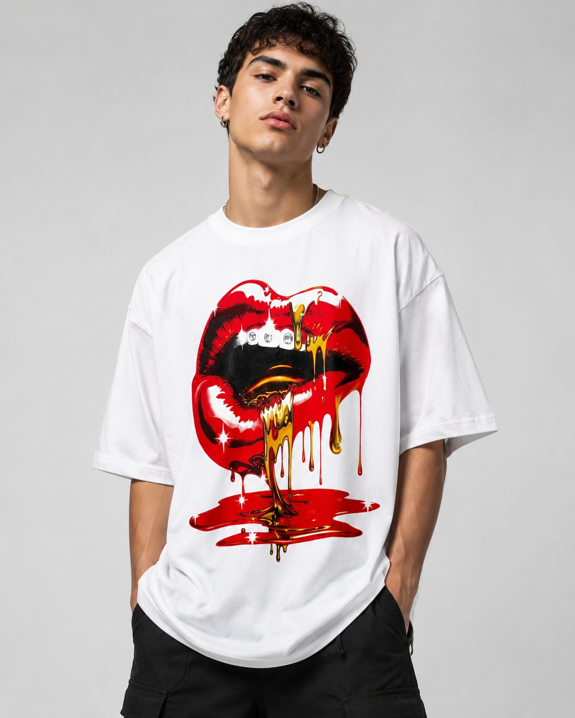 T-shirt ''Mouth'' Con stampa Art. Ts303
