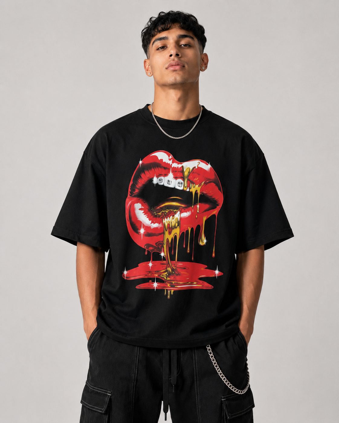 T-shirt ''Mouth'' Con stampa Art. Ts303