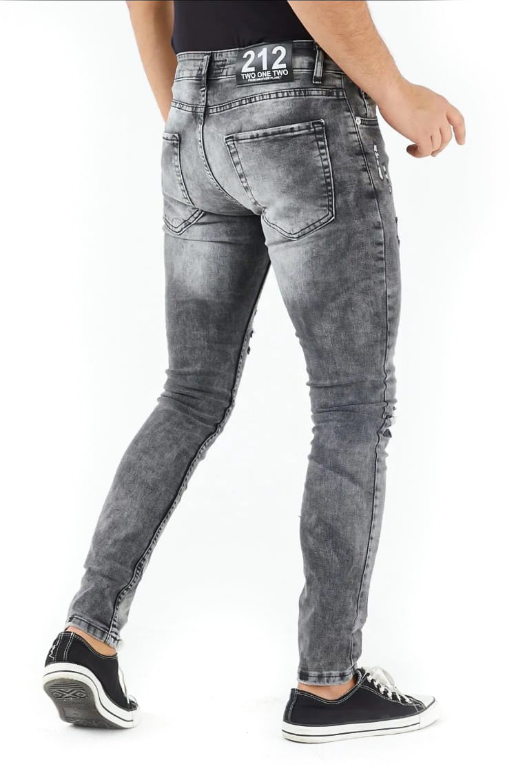 Jeans Uomo Slim Fit Con sfumature e Abrasioni Art. JS436