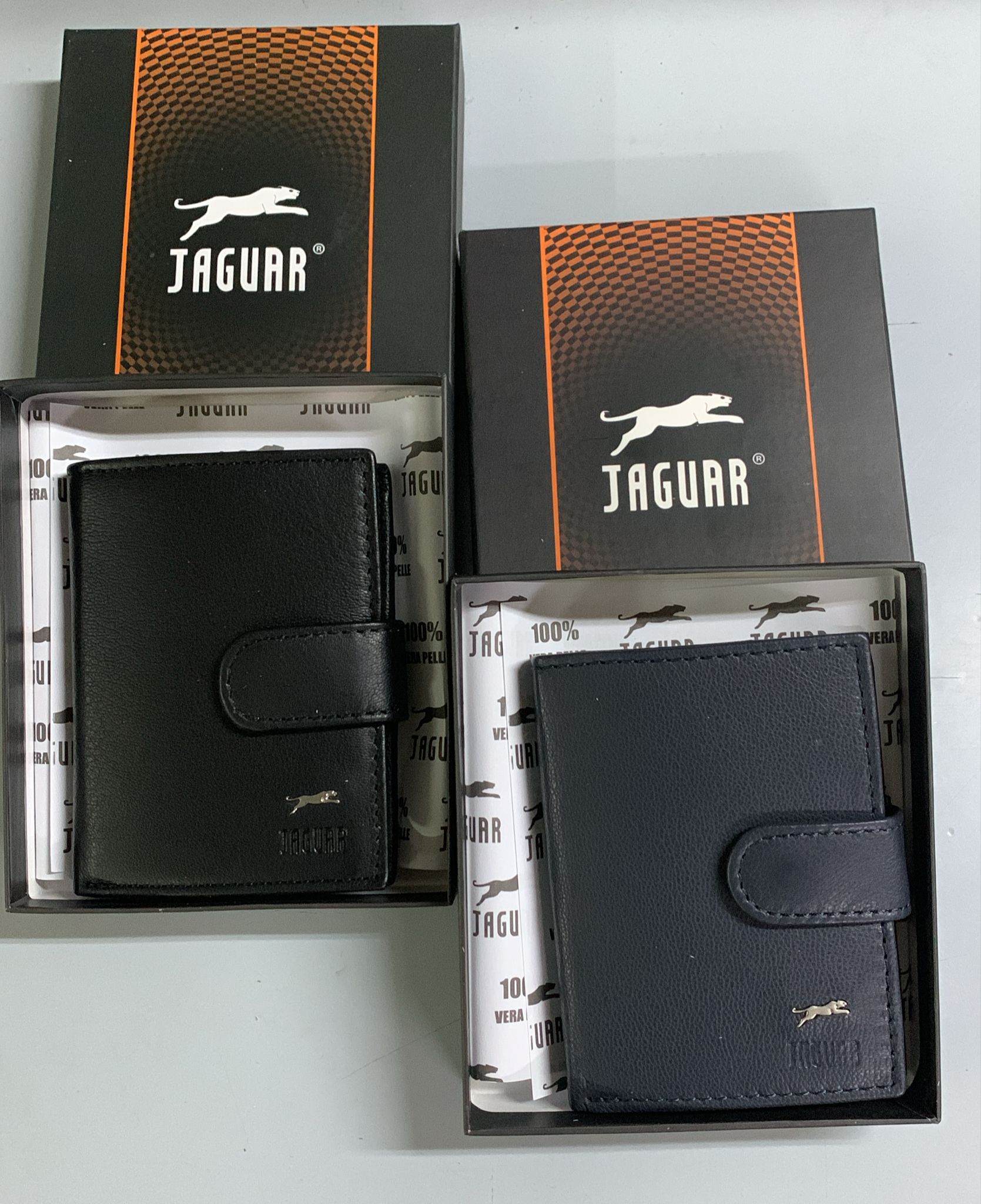 Jaguar Leather Men's Wallet With Button Art.PC701/94