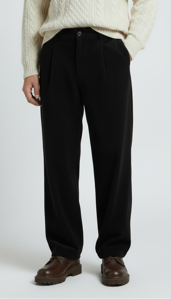 Pantalone Uomo in Velluto a Coste Loose Fit Art. Pt214