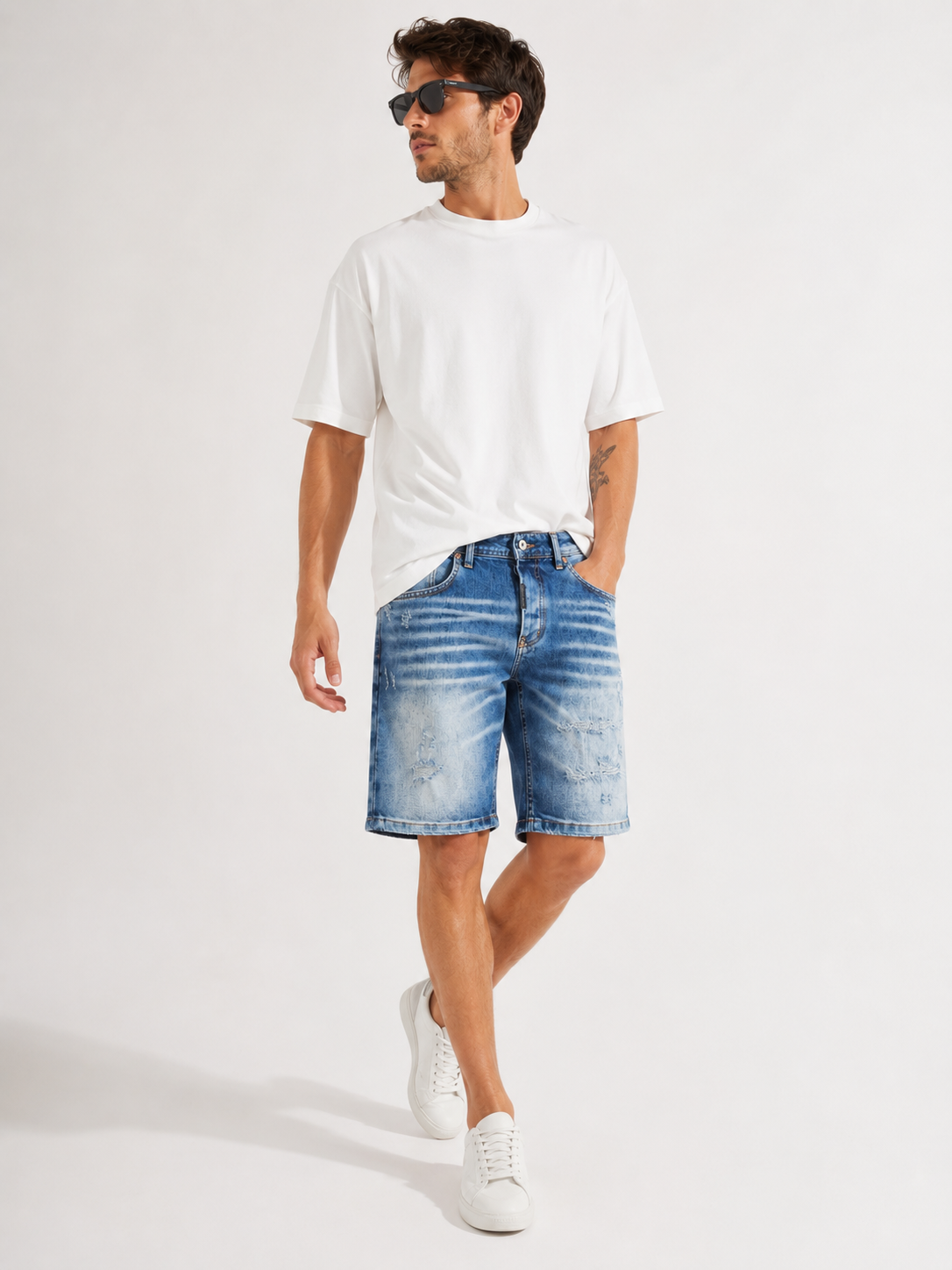 Bermuda di Jeans Uomo Cianotic Shorts in Denim Art. Bm143